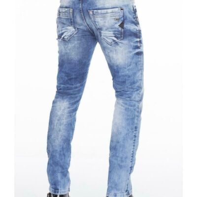 Cipo & Baxx Heren jeans broek slim fit heren denim stretchbroek skinny rits jeansbroek