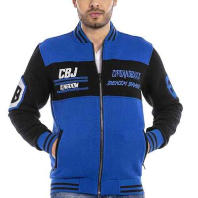 Cipo & Baxx Sweatjack voor heren, collagejack, vrijetijdstrui, sweatshirt, CL500