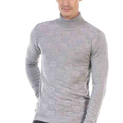 Cipo & Baxx CP241 Coltrui voor heren, gebreide trui, patroon