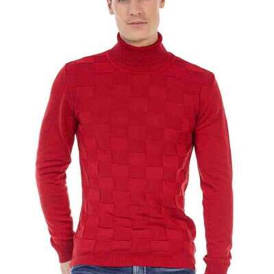 Cipo & Baxx CP241 Coltrui voor heren, gebreide trui, patroon