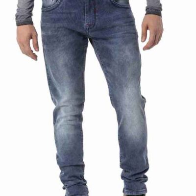 CIPO & BAXX Jeans in Blauw Design & extra's CD 811 Blue