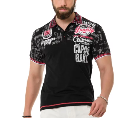 Cipo & Baxx Ct 738 Poloshirt voor heren, vrijetijdsshirt, zomer, korte mouwen, regular ,T-shirt