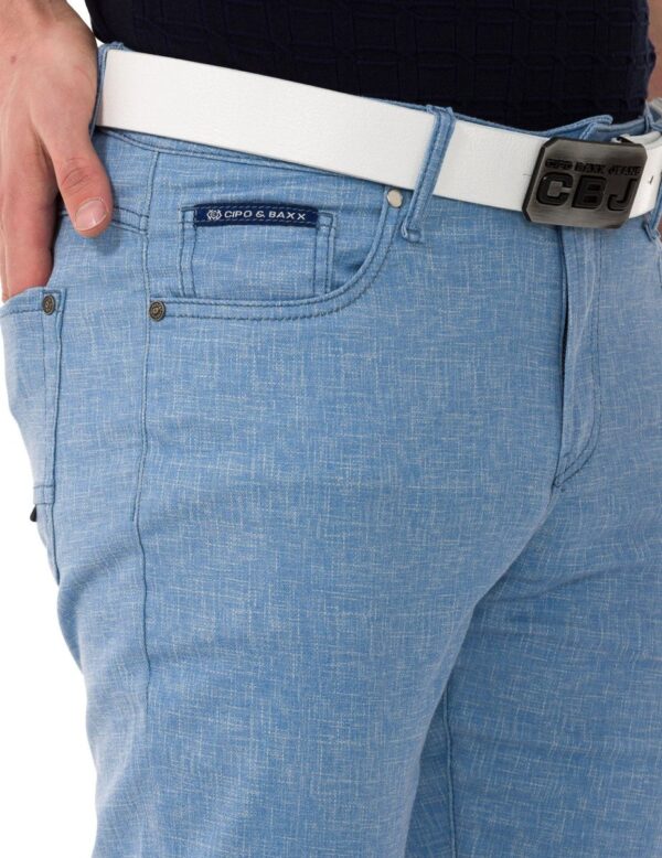 CD840 herenspijkerbroek in modieuze slim fit BLUE - Afbeelding 4
