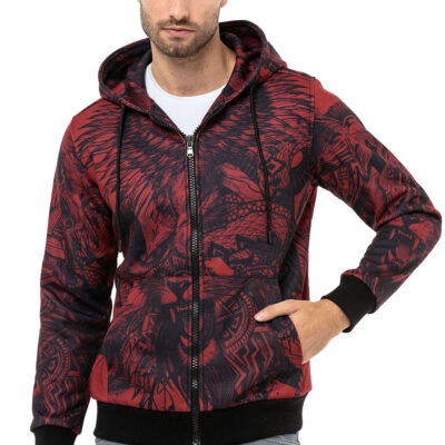 Cipo & Baxx Heren sweatjack met capuchon sweatshirt sweater